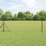 Clôture hexagonale gris 1,6 x 100 m PVC 929786