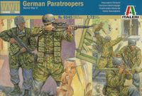 Italeri 510006045-1:72 2nd WW Duitse parachutejagers, groen
