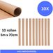 Papier brun - (70cm x 500cm) 10 rouleaux pour sessions d'équipe et entreprises