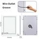 Miroir LED pour salle de bain - Miroir mural rectangulaire avec éclairage - 60 x 80 cm - Éclairage avant et arrière - Anti-buée - Design moderne