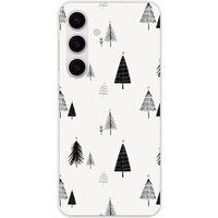 Samsung Galaxy S24 Beschermende Siliconen Case - Elegante Dennenboom
