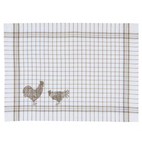 Clayre & Eef Placemat - Country Side Chicken - 6 stuks - 48 x 33 cm