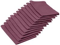 Calitex Arc En Ciel servet van stof/katoen aubergine 44 x 44 cm