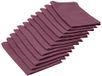 Calitex Arc En Ciel servet van stof/katoen aubergine 44 x 44 cm
