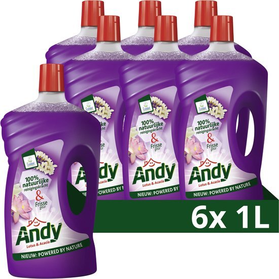 Andy Lotus & Acacia Allesreiniger 6 x 1 L Voordeelverpakking