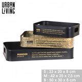 Urban Living LOFT & METAL" set van 3 metalen trays – Design Definition