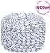 vidaXL Boottouw 10 mm 25 m polypropyleen rood