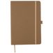 Merkloos Notitieboekje / opschrijfboekje Gertrud A5 - bruin - 21x15 cm - 80 blanco pagina's - harde kaft