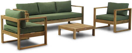 Garden Collections Newbury stoel-bank loungeset 4-delig