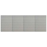 vidaXL - Gaatjespanelen - wandgemonteerd - 4 - st - 40x58 - cm - staal