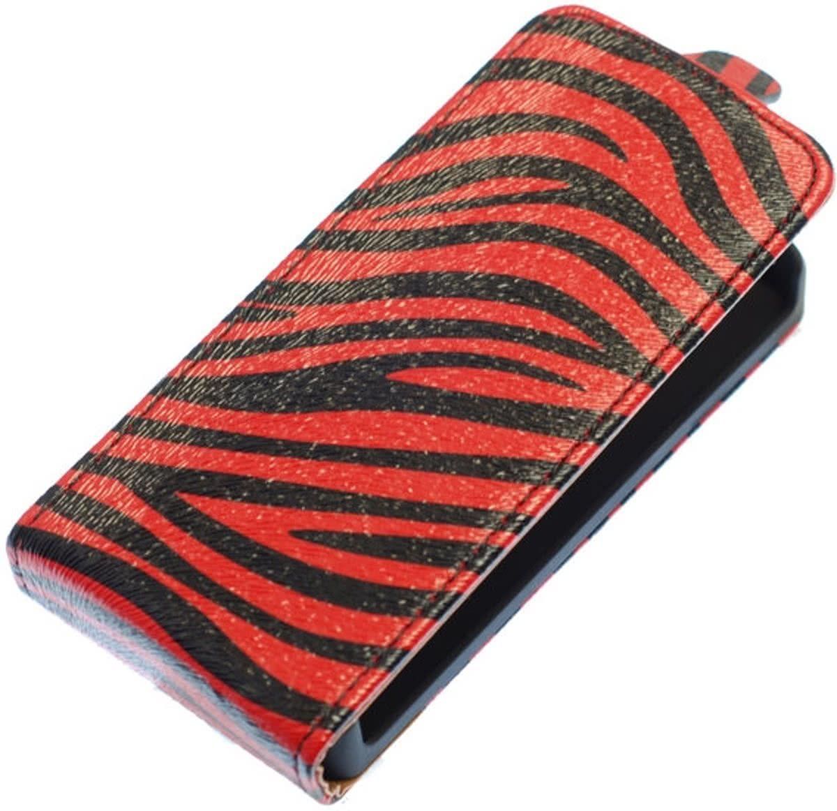 Best Cases Rood Zebra Flip case hoesje voor Samsung Galaxy S3 I9300