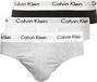 Calvin Klein Hip Brief 3Pk Dames Zwart/Wit/Grijs Katoen 95% en 5% Elastaan M