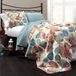 Lush Decor Layla 3-delige quiltset, queensize, oranje/blauw