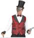 Widmann Graaf Dracula Steampunk Gilet Man RoodZwart XL