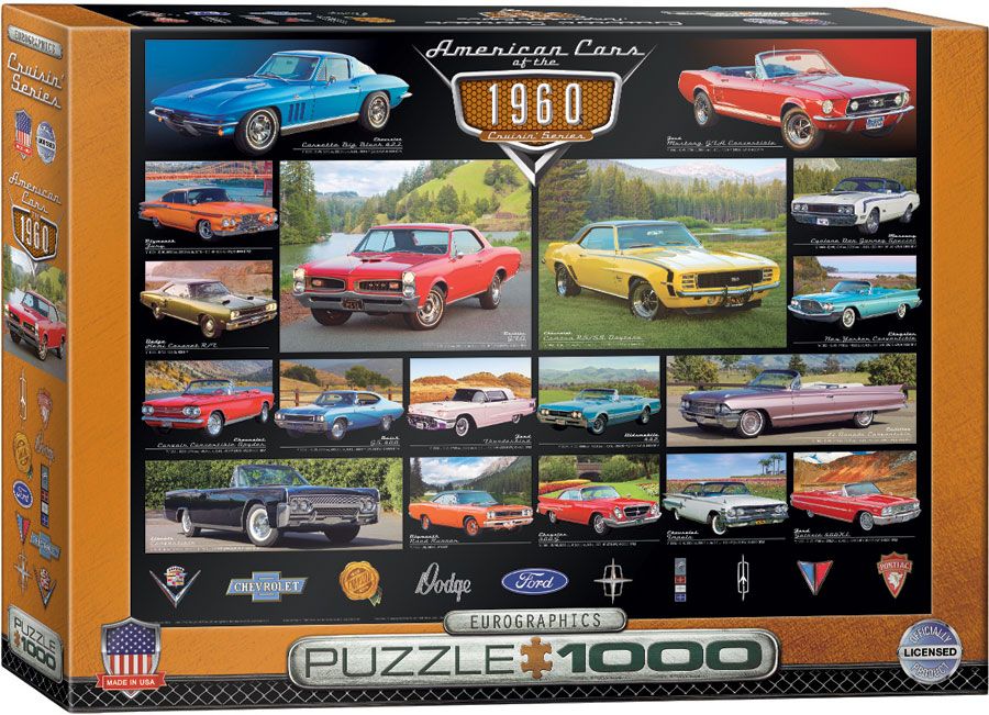 Eurographics American Cars of the 1960s 1000pcs Puzzle