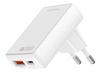 4smarts Flatplug Duos 20W USB-C/USB-A Wandlader Blanc