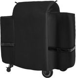 Housse de barbecue imperméable, qualité 600D, pleine longueur, noir, pour extérieur