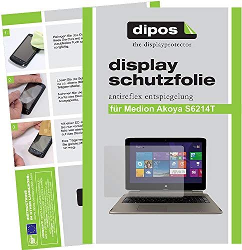 dipos I 2X beschermfolie mat compatibel met Medion Akoya S6214T MD99380 folie displaybeschermfolie
