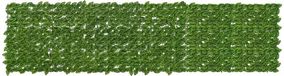 vidaXL Balkonscherm met bladeren Groen en Geel 300 x 75 cm