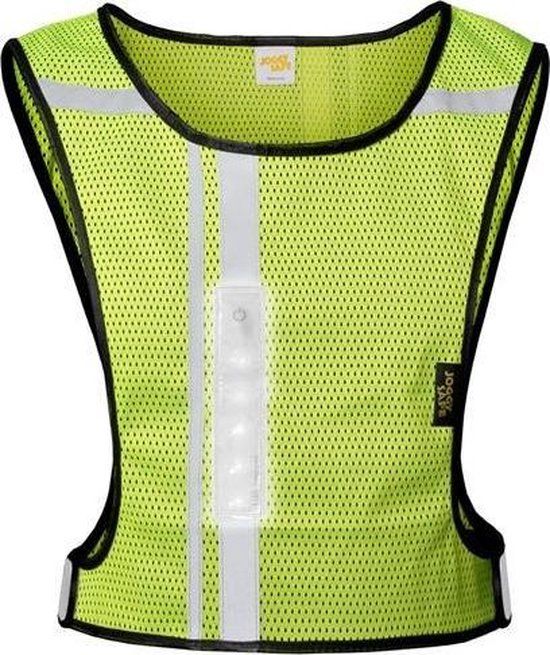 Joggy Safe Winner Veiligheidshesje - Geel - Maat XL - Met LED