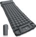 Matelas de camping autogonflant - Matelas de couchage gonflable - Camping et randonnée - Avec pompe à pied int égrée - 195 x 10 x 70 cm