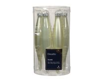 Decoris Ijspegel glas d3h15 cm wit mint 6st