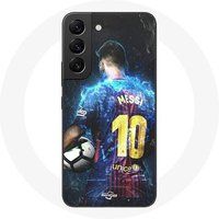 Maniacase Hoesje voor Samsung Galaxy S22 Lionel Messi FCB Barcelona Voetbalclub