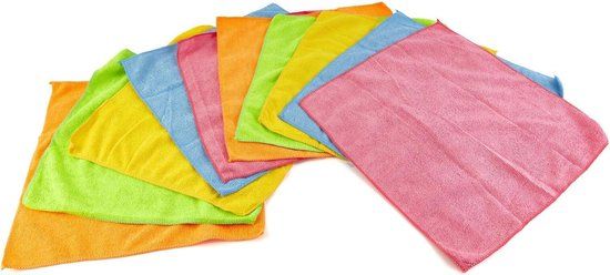 HBM 10 Delige Microvezel Auto Droogdoek, Poets Handdoekenset