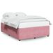 VidaXL Cadre de lit Velours Rose 180x200 cm