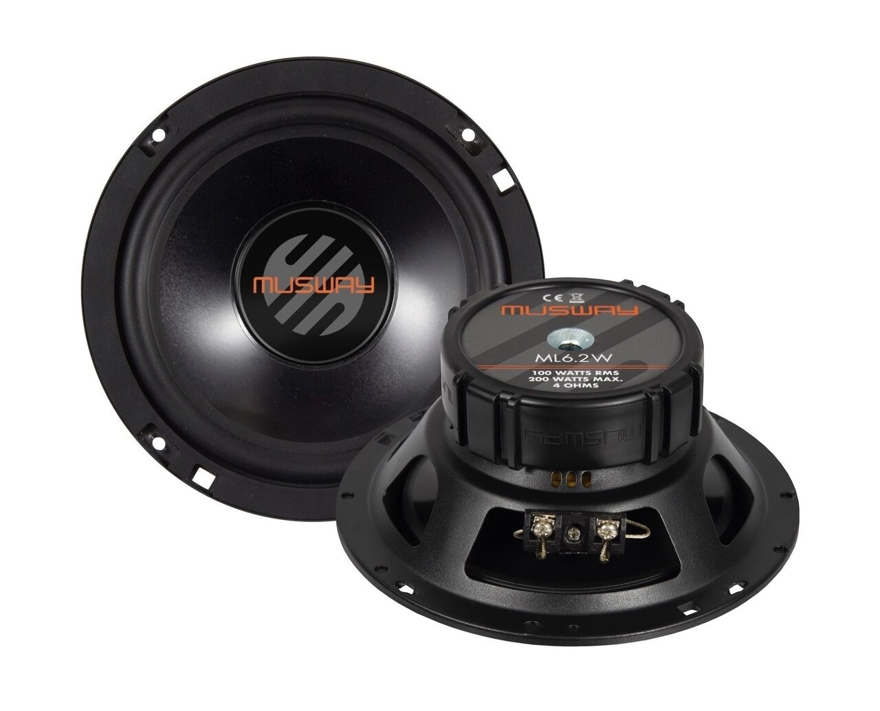 Musway ML6.2W - Midwoofer set - 16,5 cm - 100 watts RMS - 4 ohms