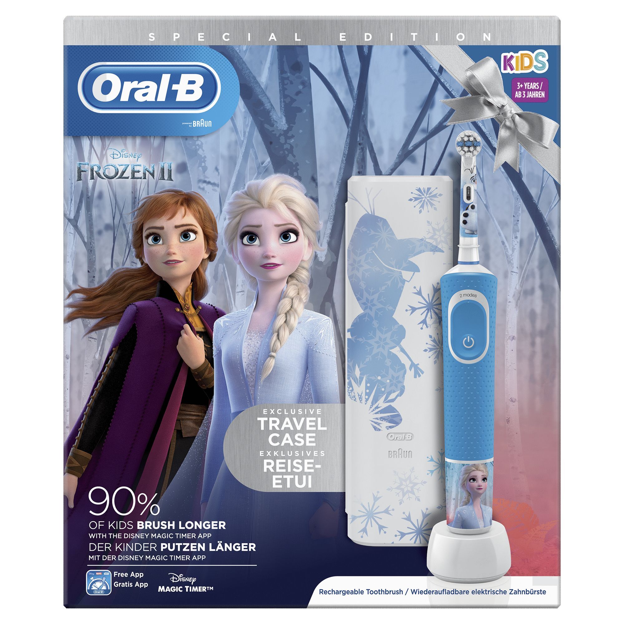 Oral-B Kids Elektrische Tandenborstel Frozen 2 Powered By Braun wit, blauw