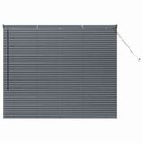 vidaXL Venetiaanse jaloezie Donkergrijs 130 x 155 cm 25 mm Aluminium