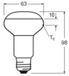 Ledvance Superior LED Spot E27 R63 4.9W 345lm 36D - 927 Very Warm White