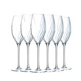 Cristal d'Arques Paris - Swirly collectie - 6 glazen 24 cl