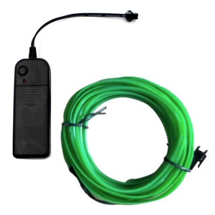 YJHSMT Neon LED Strip 1 Meter - Groen - Waterdicht - Flexibele Verlichting Tube met AA Batterij Adapter