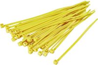 Kabelbinders TRU COMPONENTS 1593684 TC-KL32BKZ-15M203 Kabelbinder 100 mm 2.50 mm Geel 100 stuk(s)