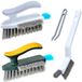 Ibenzoa® Jeu de brosses de nettoyage de haute qualité pour un nettoyage efficace des salles de bain et des cuisines, 3 pièces