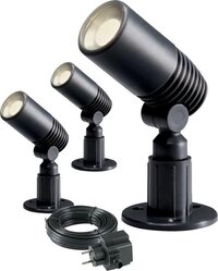 Garden Lights Prikspot - 3 stuks - LED - 2W - Antraciet