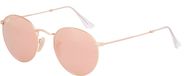 Ray-Ban RB3447 112/Z2 - zonnebril - Round Metal - Matte Gold/Brown Mirror Pink - 50mm