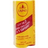 Laino Trio Stick à Lèvres Grenade Vanille Cerise 3x4g