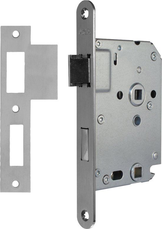 AXA Universeel Magnetisch Binnendeurslot - WC - RVS - 50mm Doornmaat - PC63