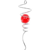HQ Invento Crystal Twist 27 cm Rouge – Mobile Métal Sphère de Verre