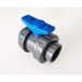 Interplast - Vanne 50mm à coller double union démontable PN16 PVC pression piscine