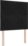 vidaXL Hoofdbord Zwart 90 cm Velours