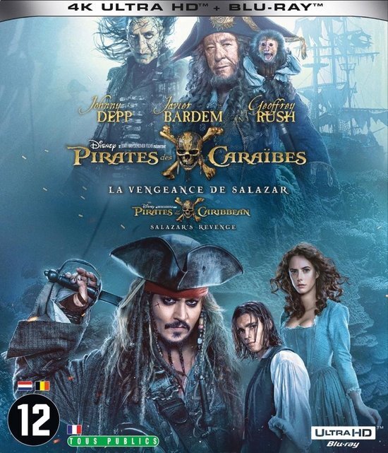 Disney Movies Pirates of the Caribbean 5 - Salazar's Revenge (4K Ultra HD Blu-ray)