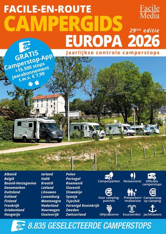Facile Media B.V. Facile-en-Route Campergids Europa 2026