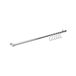 Metaltex Lonardo raillijst 58 cm, met 6 haken verchroomd