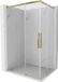 Mexen Rox Duo cabine de douche coulissante 110 x 75 cm, transparent, or