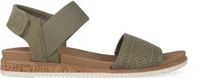 Skechers Dames sandalen BOBS Desert Kiss Low - Top Look Groen Maat 36