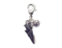 INNSPIRO Mooie bedels metalen hangers, laarzen en bal, zwart, met karabijnhaak, 13 x 19 mm, 25 stuks